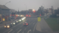 Křižovatka ulic Komenského a Velké Novosady