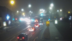 Křižovatka ulic Komenského a Velké Novosady