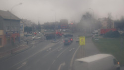 Křižovatka ulic Komenského a Velké Novosady