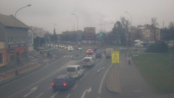 Křižovatka ulic Komenského a Velké Novosady