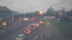 Křižovatka ulic Komenského a Velké Novosady