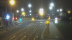 Křižovatka ulic Komenského a Velké Novosady