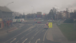 Křižovatka ulic Komenského a Velké Novosady