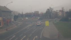 Křižovatka ulic Komenského a Velké Novosady