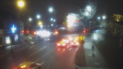 Křižovatka ulic Komenského a Velké Novosady