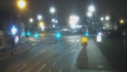 Křižovatka ulic Komenského a Velké Novosady