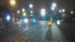 Křižovatka ulic Komenského a Velké Novosady