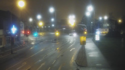 Křižovatka ulic Komenského a Velké Novosady