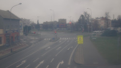 Křižovatka ulic Komenského a Velké Novosady