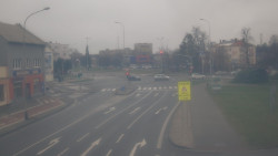 Křižovatka ulic Komenského a Velké Novosady