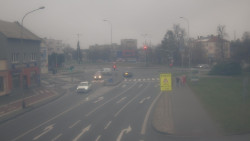 Křižovatka ulic Komenského a Velké Novosady