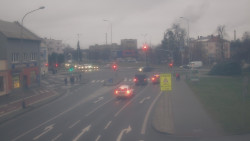 Křižovatka ulic Komenského a Velké Novosady