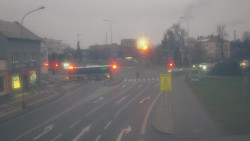 Křižovatka ulic Komenského a Velké Novosady