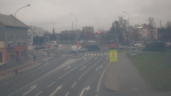 Křižovatka ulic Komenského a Velké Novosady