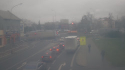 Křižovatka ulic Komenského a Velké Novosady