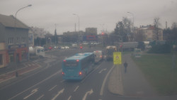 Křižovatka ulic Komenského a Velké Novosady