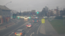 Křižovatka ulic Komenského a Velké Novosady