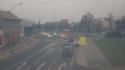 Křižovatka ulic Komenského a Velké Novosady