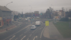 Křižovatka ulic Komenského a Velké Novosady