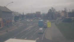 Křižovatka ulic Komenského a Velké Novosady