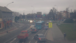 Křižovatka ulic Komenského a Velké Novosady