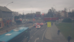 Křižovatka ulic Komenského a Velké Novosady