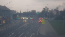 Křižovatka ulic Komenského a Velké Novosady