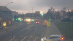 Křižovatka ulic Komenského a Velké Novosady