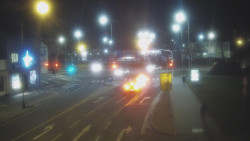 Křižovatka ulic Komenského a Velké Novosady