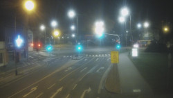 Křižovatka ulic Komenského a Velké Novosady