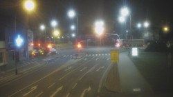 Křižovatka ulic Komenského a Velké Novosady