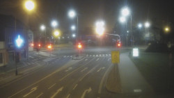 Křižovatka ulic Komenského a Velké Novosady