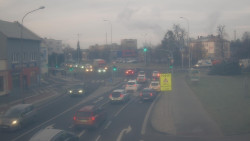 Křižovatka ulic Komenského a Velké Novosady