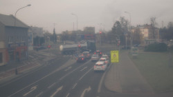 Křižovatka ulic Komenského a Velké Novosady