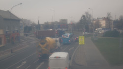 Křižovatka ulic Komenského a Velké Novosady