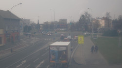 Křižovatka ulic Komenského a Velké Novosady