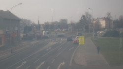 Křižovatka ulic Komenského a Velké Novosady