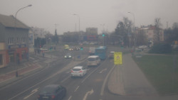 Křižovatka ulic Komenského a Velké Novosady