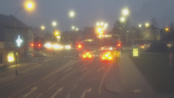 Křižovatka ulic Komenského a Velké Novosady