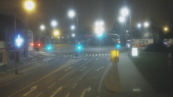 Křižovatka ulic Komenského a Velké Novosady