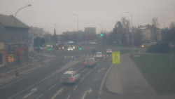 Křižovatka ulic Komenského a Velké Novosady