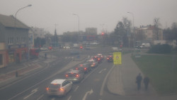 Křižovatka ulic Komenského a Velké Novosady