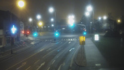 Křižovatka ulic Komenského a Velké Novosady