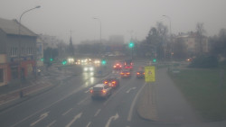 Křižovatka ulic Komenského a Velké Novosady