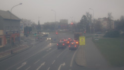 Křižovatka ulic Komenského a Velké Novosady