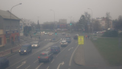 Křižovatka ulic Komenského a Velké Novosady