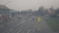 Křižovatka ulic Komenského a Velké Novosady