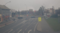 Křižovatka ulic Komenského a Velké Novosady