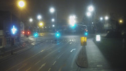 Křižovatka ulic Komenského a Velké Novosady