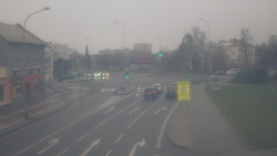 Křižovatka ulic Komenského a Velké Novosady